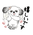 B＆W シーズー犬 2025 「天使ちゃん」（個別スタンプ：22）