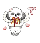 B＆W シーズー犬 2025 「天使ちゃん」（個別スタンプ：32）