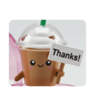 アイスコーヒーカプセルトイ(四角型)（個別スタンプ：2）