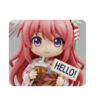 アイスコーヒーみなみちゃんカプセルトイ（個別スタンプ：3）