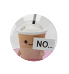アイスコーヒーカプセルトイ(丸型)（個別スタンプ：2）