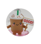 アイスコーヒーカプセルトイ(丸型)（個別スタンプ：4）