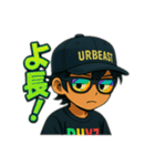 URBEAST-RHYZ Black（個別スタンプ：4）