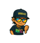 URBEAST-RHYZ Black（個別スタンプ：9）