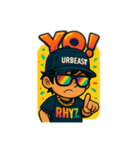 URBEAST-RHYZ Black（個別スタンプ：16）