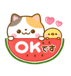 ねこねこにゃんこ♡夏の気遣い（個別スタンプ：14）