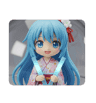 推しカラーペンライトサイリウム（個別スタンプ：4）