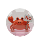 かにかにカプセルトイ(丸型)（個別スタンプ：3）