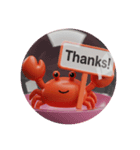 かにかにカプセルトイ(丸型)（個別スタンプ：6）