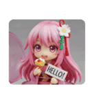 クレープを食べる精霊みなみちゃん（個別スタンプ：2）