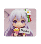 クレープを食べる精霊みなみちゃん（個別スタンプ：8）