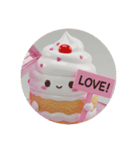 ホイップクリームショートケーキ(丸型)（個別スタンプ：3）