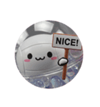 様々なスポーツのボールカプセルトイ(丸型)（個別スタンプ：3）