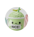 メロンソーダカプセルトイ(丸型)（個別スタンプ：1）