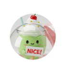 メロンソーダカプセルトイ(丸型)（個別スタンプ：5）