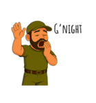 ブラック AOJリーダー（個別スタンプ：3）