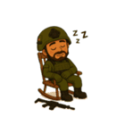 ブラック AOJリーダー（個別スタンプ：23）