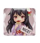 ティラミスを食べる精霊みなみちゃん（個別スタンプ：1）