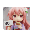 ティラミスを食べる精霊みなみちゃん（個別スタンプ：2）