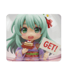 ティラミスを食べる精霊みなみちゃん（個別スタンプ：4）