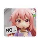 ティラミスを食べる精霊みなみちゃん（個別スタンプ：8）