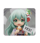 ホタテ精霊みなみちゃんカプセルトイ（個別スタンプ：1）