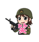 女性自衛官専用スタンプ（陸自）（個別スタンプ：18）