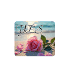 薔薇と海.英語筆記体.Roses and the Sea（個別スタンプ：2）