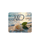 薔薇と海.英語筆記体.Roses and the Sea（個別スタンプ：3）