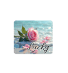 薔薇と海.英語筆記体.Roses and the Sea（個別スタンプ：6）