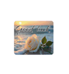 薔薇と海.英語筆記体.Roses and the Sea（個別スタンプ：15）