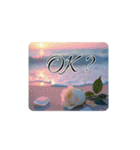 薔薇と海.英語筆記体.Roses and the Sea（個別スタンプ：20）