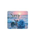 薔薇と海.英語筆記体.Roses and the Sea（個別スタンプ：22）