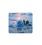 薔薇と海.英語筆記体.Roses and the Sea（個別スタンプ：28）