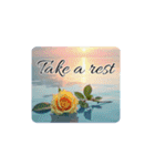 薔薇と海.英語筆記体.Roses and the Sea（個別スタンプ：29）