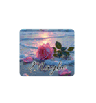 薔薇と海.英語筆記体.Roses and the Sea（個別スタンプ：30）
