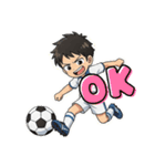 使いやすいサッカー少年スタンプ（個別スタンプ：1）