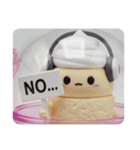 リスニングケーキちゃん(四角型)（個別スタンプ：2）