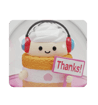 リスニングケーキちゃん(四角型)（個別スタンプ：3）