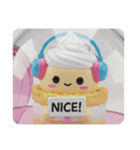 リスニングケーキちゃん(四角型)（個別スタンプ：6）