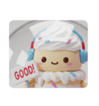 リスニングケーキちゃん(四角型)（個別スタンプ：8）