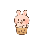 タピオカうさぎBoboの日常（個別スタンプ：2）
