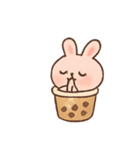 タピオカうさぎBoboの日常（個別スタンプ：3）