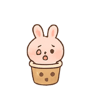 タピオカうさぎBoboの日常（個別スタンプ：6）