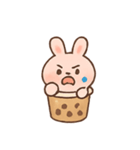 タピオカうさぎBoboの日常（個別スタンプ：10）