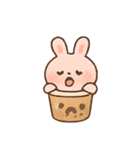 タピオカうさぎBoboの日常（個別スタンプ：17）