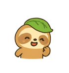 葉帽子ナマケモノ Slowy（個別スタンプ：5）