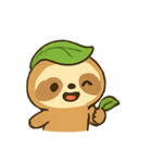 葉帽子ナマケモノ Slowy（個別スタンプ：18）