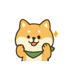 柴犬の平常心装い崩壊中（個別スタンプ：1）