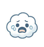 ふわふわ雲ちゃん感情パレード（個別スタンプ：2）